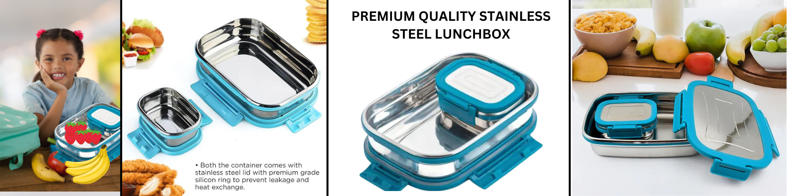 Customizable Stainless Steel Tiffin Boxes Banner